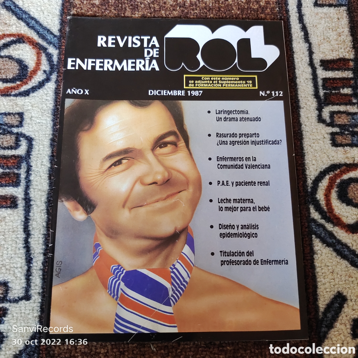 Coleccionismo de revistas y peri&oacute;dicos: REVISTA DE ENFERMER&Iacute;A ROL N&deg; 112 (DICIEMBRE 1987) (EDICIONES ROL)