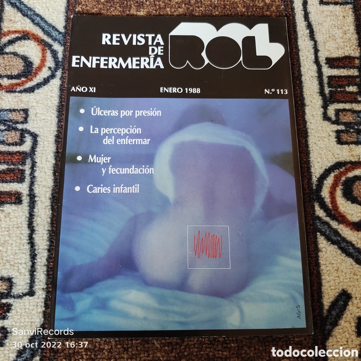 Coleccionismo de revistas y peri&oacute;dicos: REVISTA DE ENFERMER&Iacute;A ROL N&deg; 113 (ENERO 1988) (EDICIONES ROL)