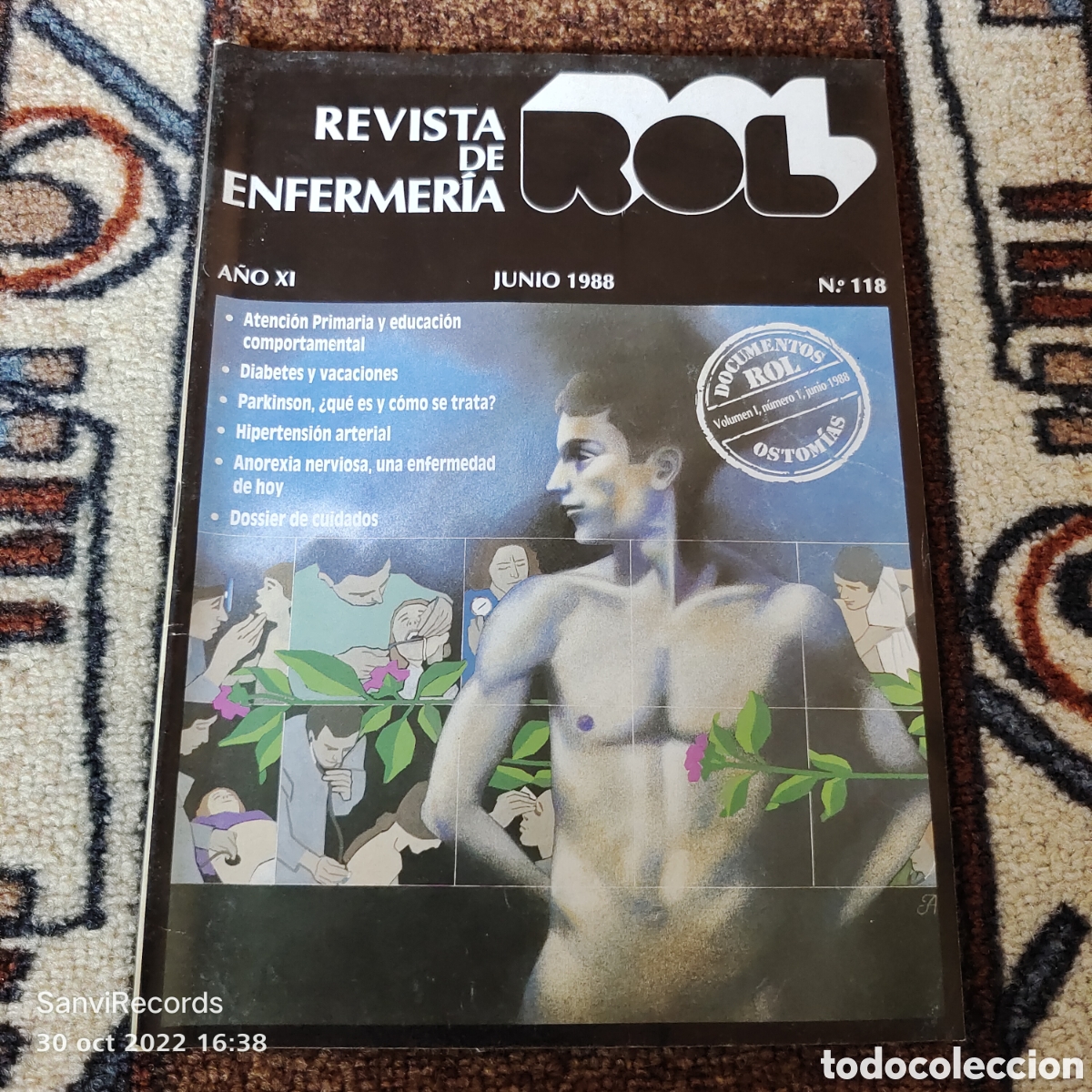 Coleccionismo de revistas y peri&oacute;dicos: REVISTA DE ENFERMER&Iacute;A ROL N&deg; 118 (JUNIO 1988) (EDICIONES ROL)