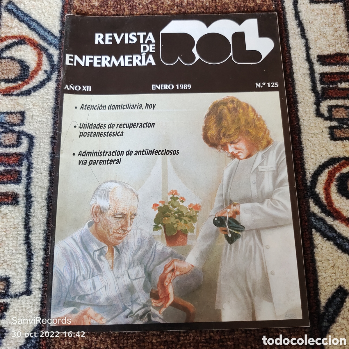 Coleccionismo de revistas y peri&oacute;dicos: REVISTA DE ENFERMER&Iacute;A ROL N&deg; 125 (ENERO 1989) (EDICIONES ROL)