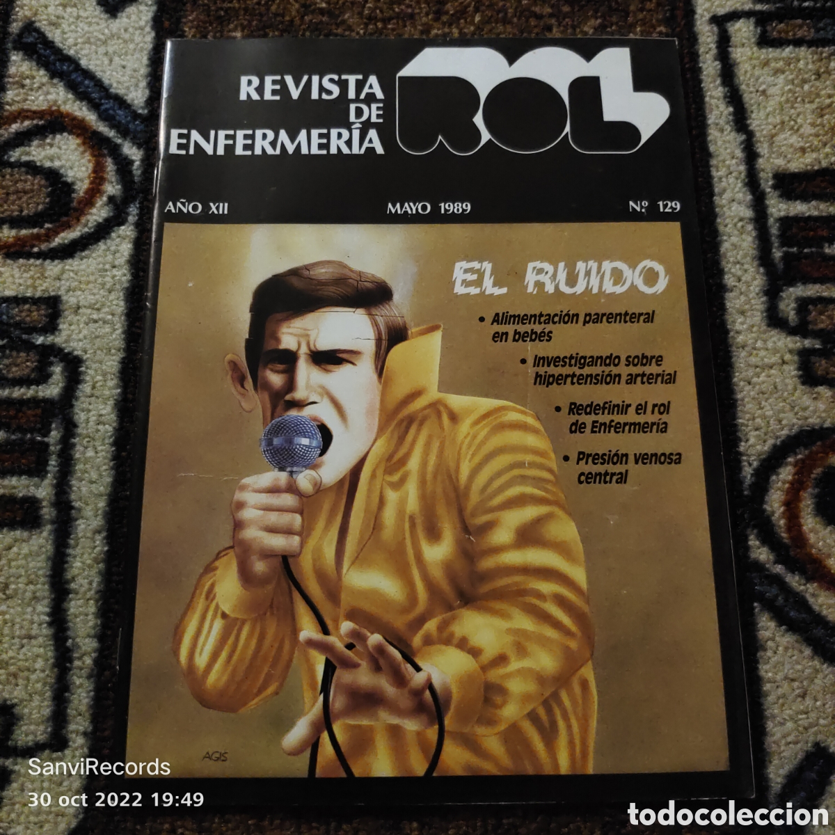 Coleccionismo de revistas y peri&oacute;dicos: REVISTA DE ENFERMER&Iacute;A ROL N&deg; 129 (MAYO 1989) (EDICIONES ROL)