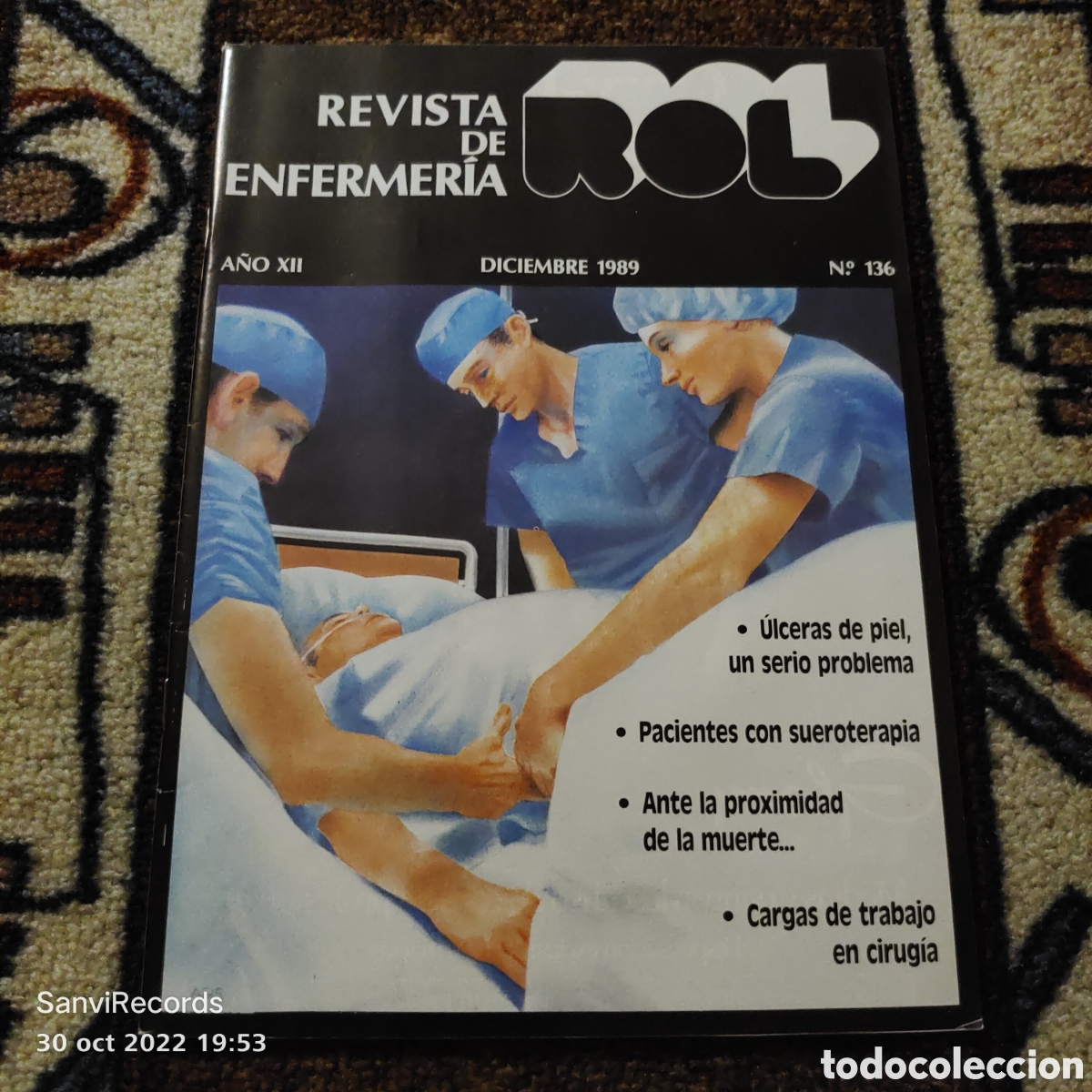 Coleccionismo de revistas y peri&oacute;dicos: REVISTA DE ENFERMER&Iacute;A ROL N&deg; 136 (DICIEMBRE 1989) (EDICIONES ROL)