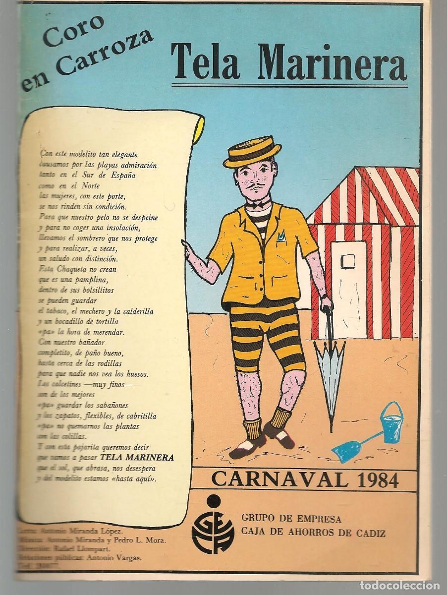 Coleccionismo de Revistas y Peri&oacute;dicos: CARNAVAL 1984. CORO EN CARROZA. GRUPO DE EMPESA CAJA DE AHORROS DE C&Aacute;DIZ. (P/D40)