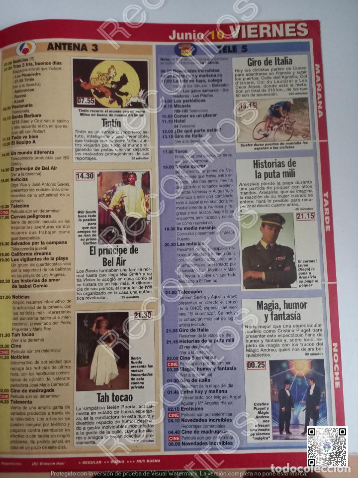 Coleccionismo de revistas y peri&oacute;dicos: EL PRINCIPE DE BEL AIR WILL SMITH belen rueda juan diego tin tin tintin