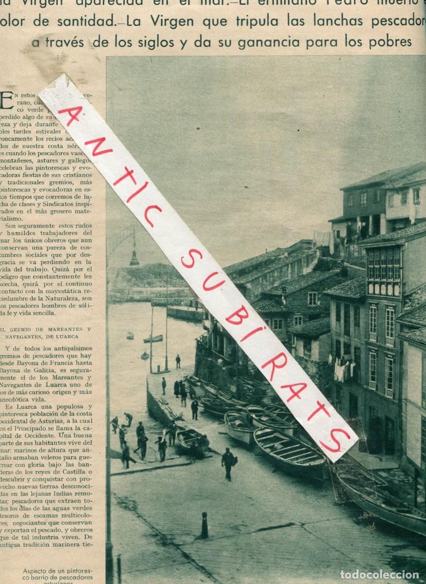 Coleccionismo de Revistas y Peri&oacute;dicos: REVISTA A&Ntilde;O 1935 LOS PESCADORES DE LUARCA CIRCUITO CICLISTA DE GUECHO ESQUERR ESCURIET MOLINA