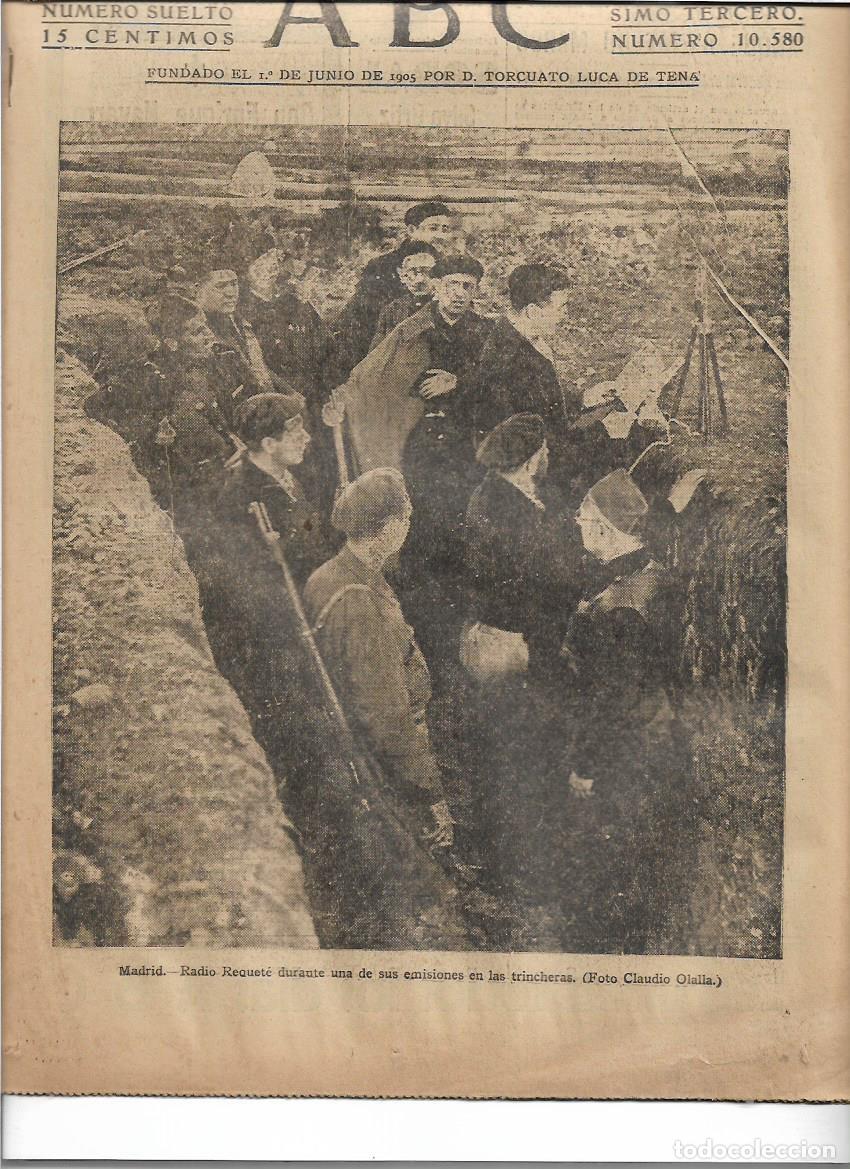 Coleccionismo de Revistas y Peri&oacute;dicos: 1937 GUERRA CIVIL MADRID RADIO REQUETE TRINCHERAS JABON RICHELET PUBLICIDAD CO&Ntilde;AC SOBERANO G BYASS