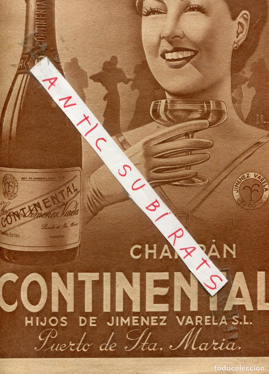Coleccionismo de revistas y peri&oacute;dicos: REVISTA A&Ntilde;O 1940 CHAMPAN CONTINENTAL CAVA AGUA MINERAL FITA SANTA FE ZARAGOZA TAILANDIA