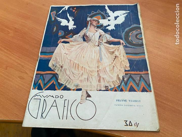 Coleccionismo de Revistas y Peri&oacute;dicos: MUNDO GRAFICO 8 AGOSTO 1925 FELYNE VERBIST, ESCUELAS HISPANOARABES EN MARRUECOS (COIB25)
