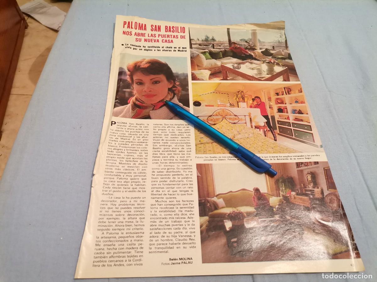 Coleccionismo de Revistas y Peri&oacute;dicos: PALOMA SAN BASILIO REVERSO PEPE DA ROSA, JOSELE Y PACO GANDIA RECORTE REVISTA 1982