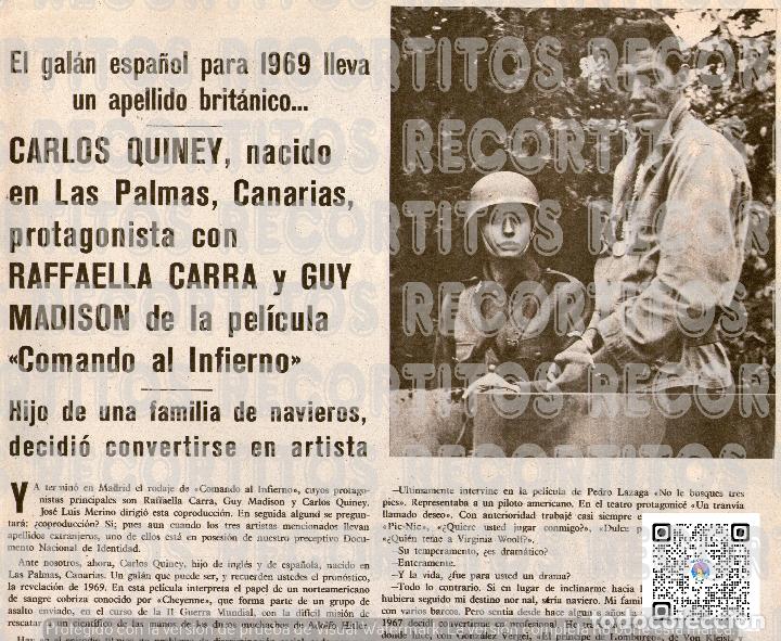 Coleccionismo de Revistas y Peri&oacute;dicos: SCANS RAFFAELLA CARRA RAFAELA LAS PALMAS CARLOS QUINEY GUY MADISON