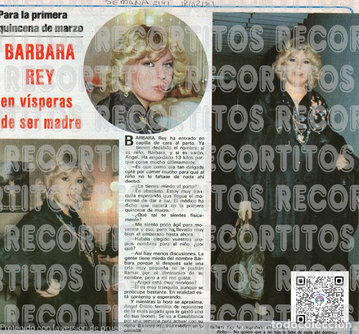 Coleccionismo de revistas y peri&oacute;dicos: SCANS BARBARA REY