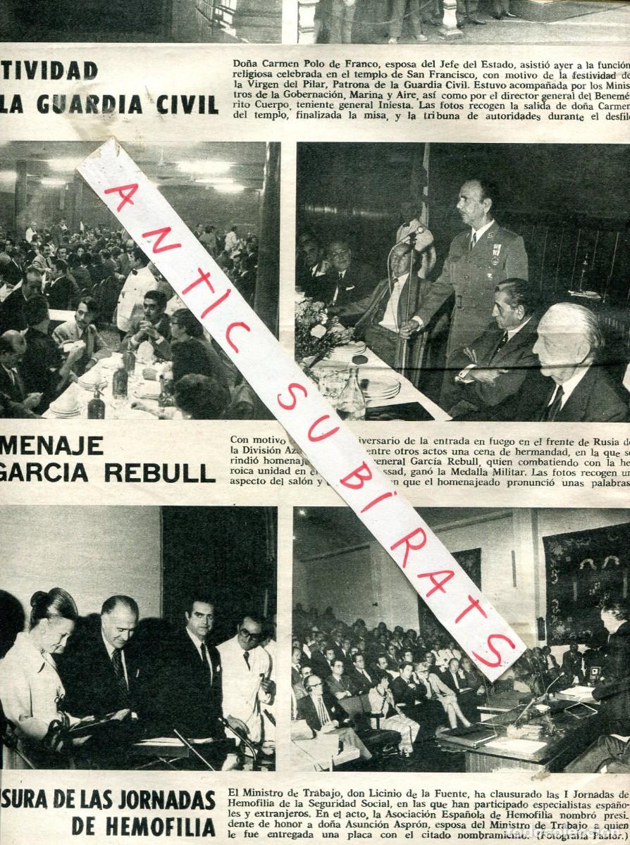 Coleccionismo de Revistas y Peri&oacute;dicos: REVISTA A&Ntilde;O 1973 GRACIA REBULL DIVISION AZUL HEMOFILIA JAVIER MORRAS CAZA EN ARGAMASILLA DE ALBA