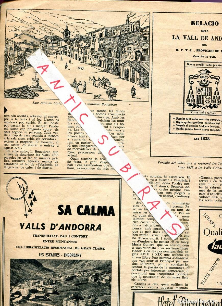 Collezionismo di Riviste e Giornali: REVISTA A&Ntilde;O 1967 REPORTGE SOBRE ANDORRA LOLA ANGLADA ADAM DIEHL FORMENTOR