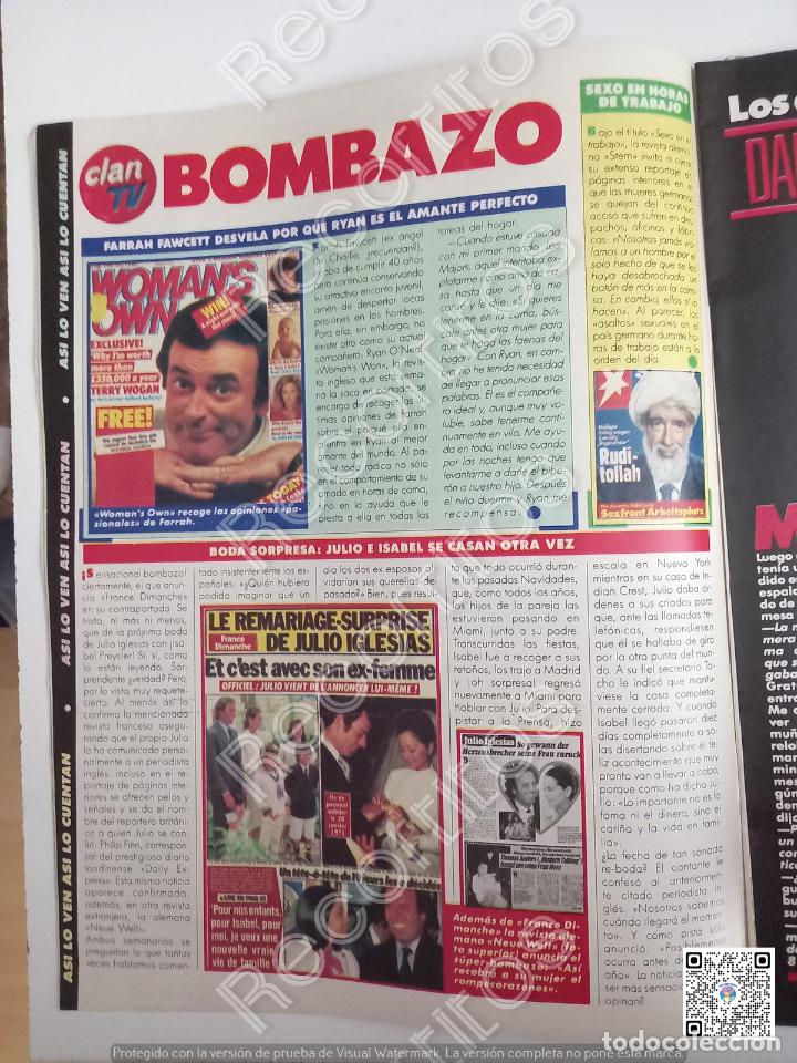 Collectionnisme de Revues et Journaux: JULIO IGLESIAS ISABEL PREYSLER FARRAH FAWCETT