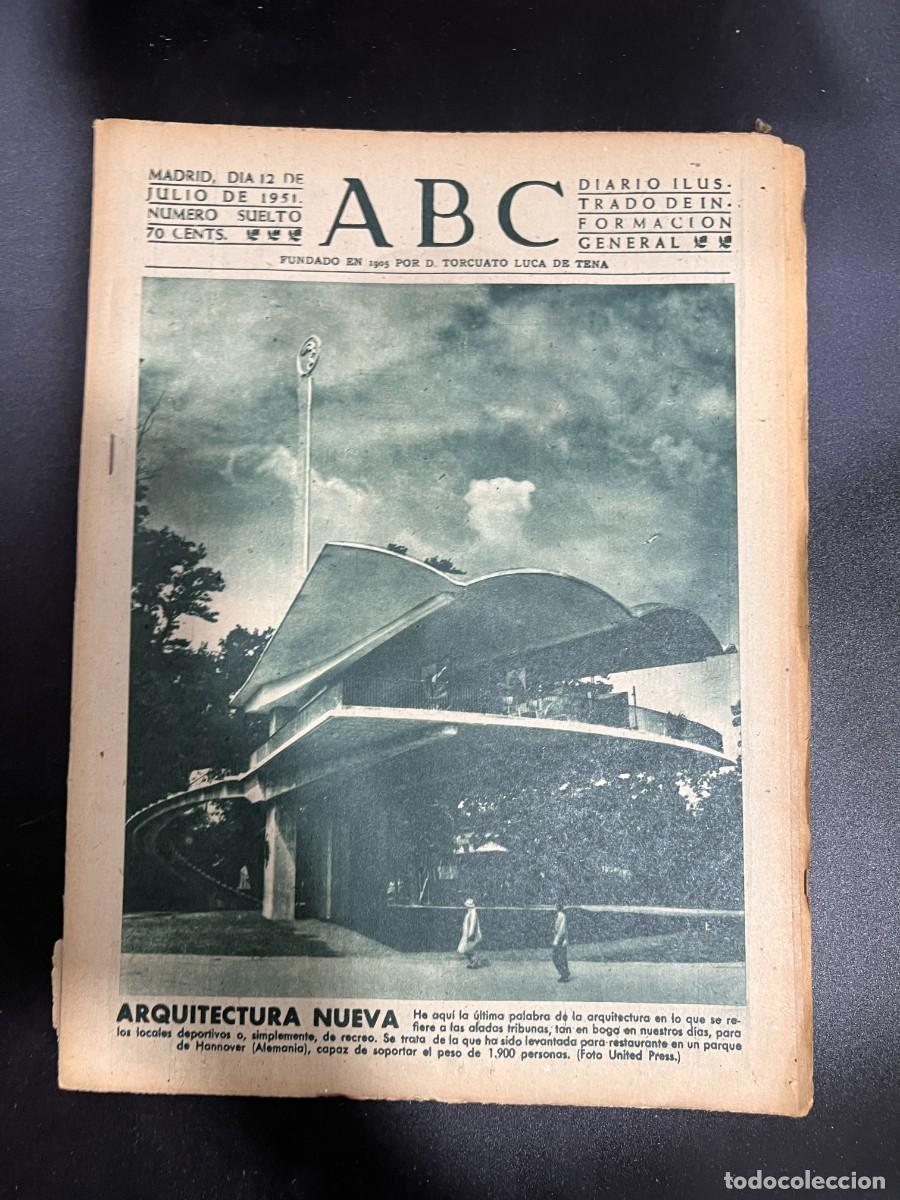 Coleccionismo de Revistas y Peri&oacute;dicos: ABC. JULIO 1951. N&ordm; 14151. EL CANDIDATO A LA PRESIDENCIA DE CUBA. LEER