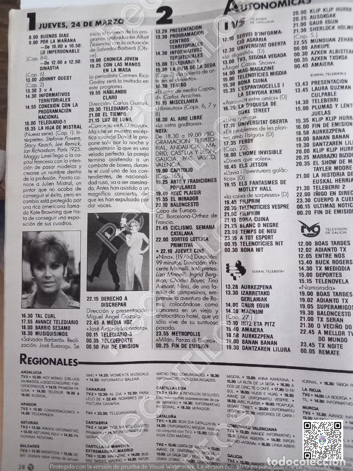 Coleccionismo de Revistas y Peri&oacute;dicos: luz de luna bruce willis cybil shepherd STEFANIE POWERS