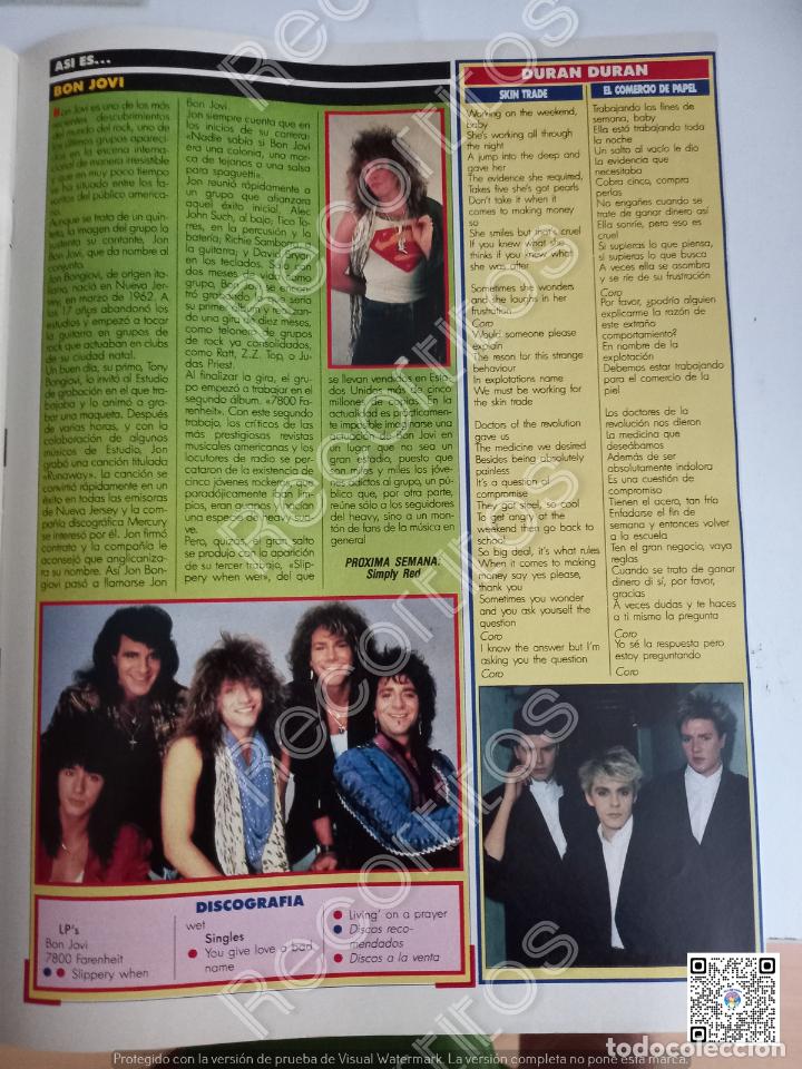 Coleccionismo de revistas y peri&oacute;dicos: BON JOVI DURAN DURAN