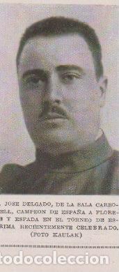 Coleccionismo de Revistas y Peri&oacute;dicos: * ESGRIMA * Jos&eacute; Delgado de la Sala Carbonell, campe&oacute;n de Espa&ntilde;a de florete y espada - 1923