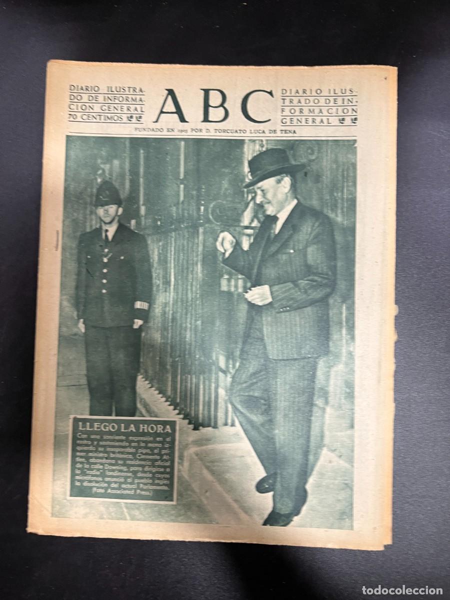 Coleccionismo de Revistas y Peri&oacute;dicos: ABC. SEPTIEMBRE 1951. N&ordm; 14213. PRIMER MINISTRO BRIT&Aacute;NICO ABANDONA SU RESIDENCIA OFICIAL. LEER