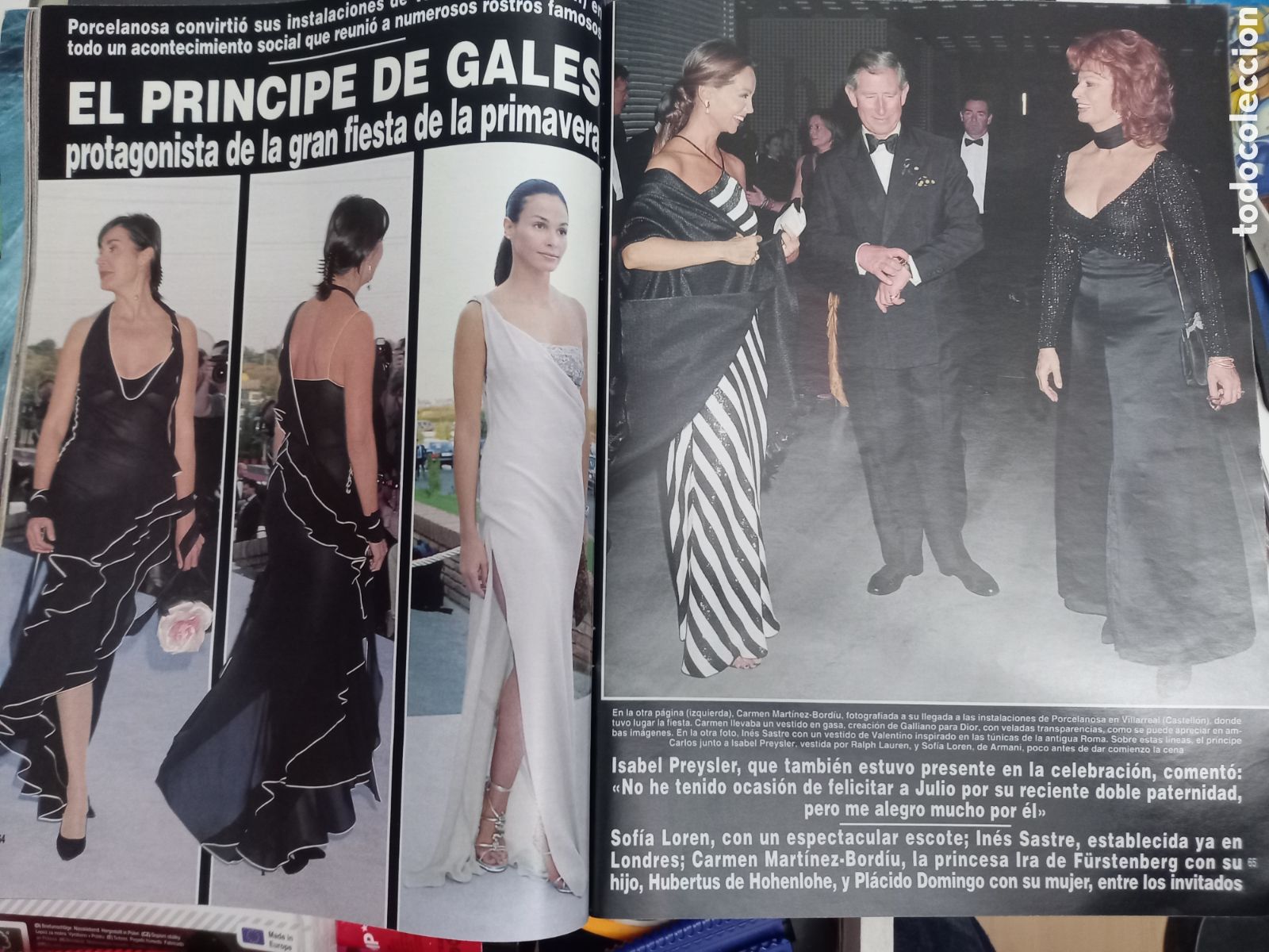 Coleccionismo de Revistas y Peri&oacute;dicos: carlos iii sofia loren isabel preysler ines sastre ira de furstenberg