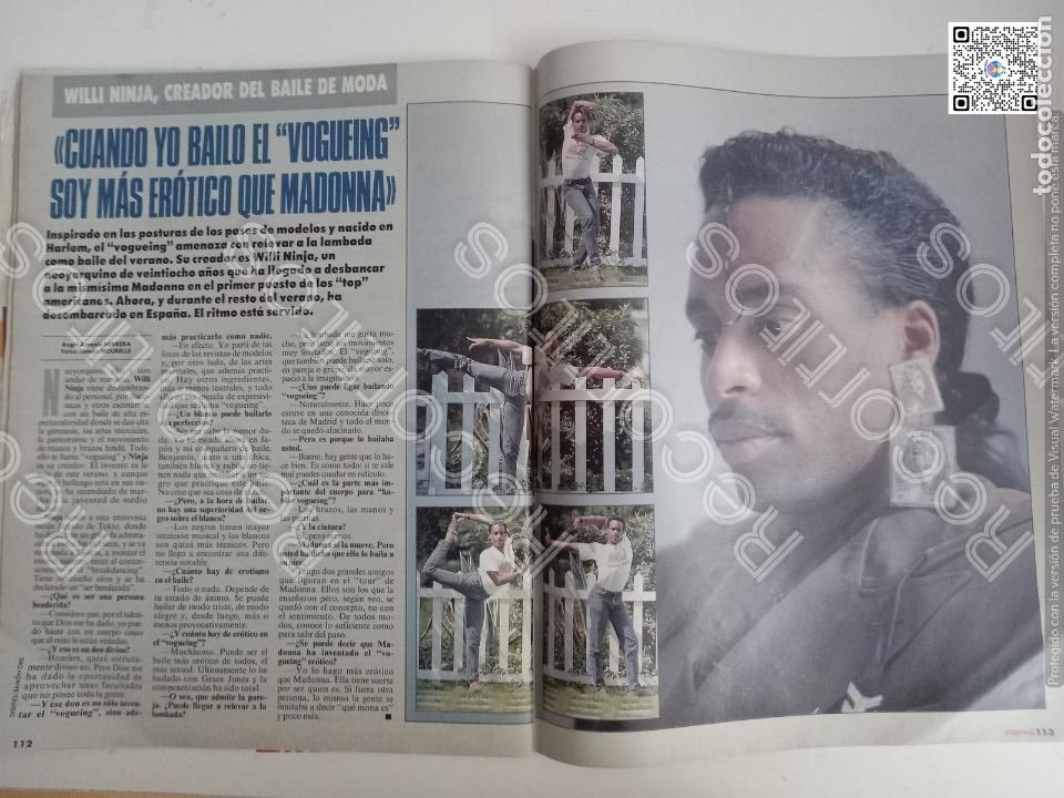 Coleccionismo de Revistas y Peri&oacute;dicos: WILLI NINJA EL VOGUE MADONNA