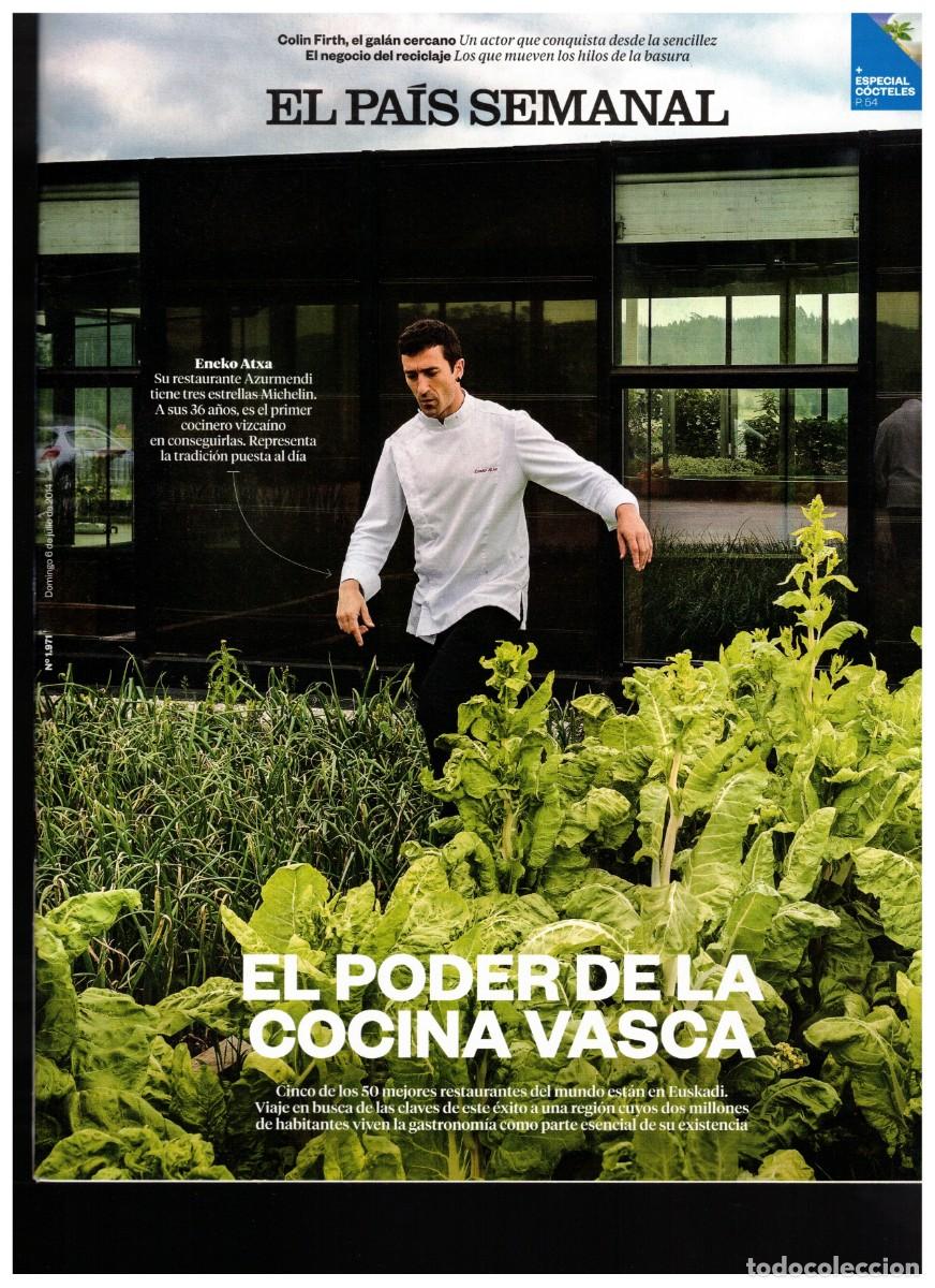 Colecionismo de Revistas e Jornais: EPS 2014 EL PODER DE LA COCINA VASCA. ENEKO ATXA. JOS&Eacute; NARRO. JUAN MARI ARZAK. COLIN FIRTH.