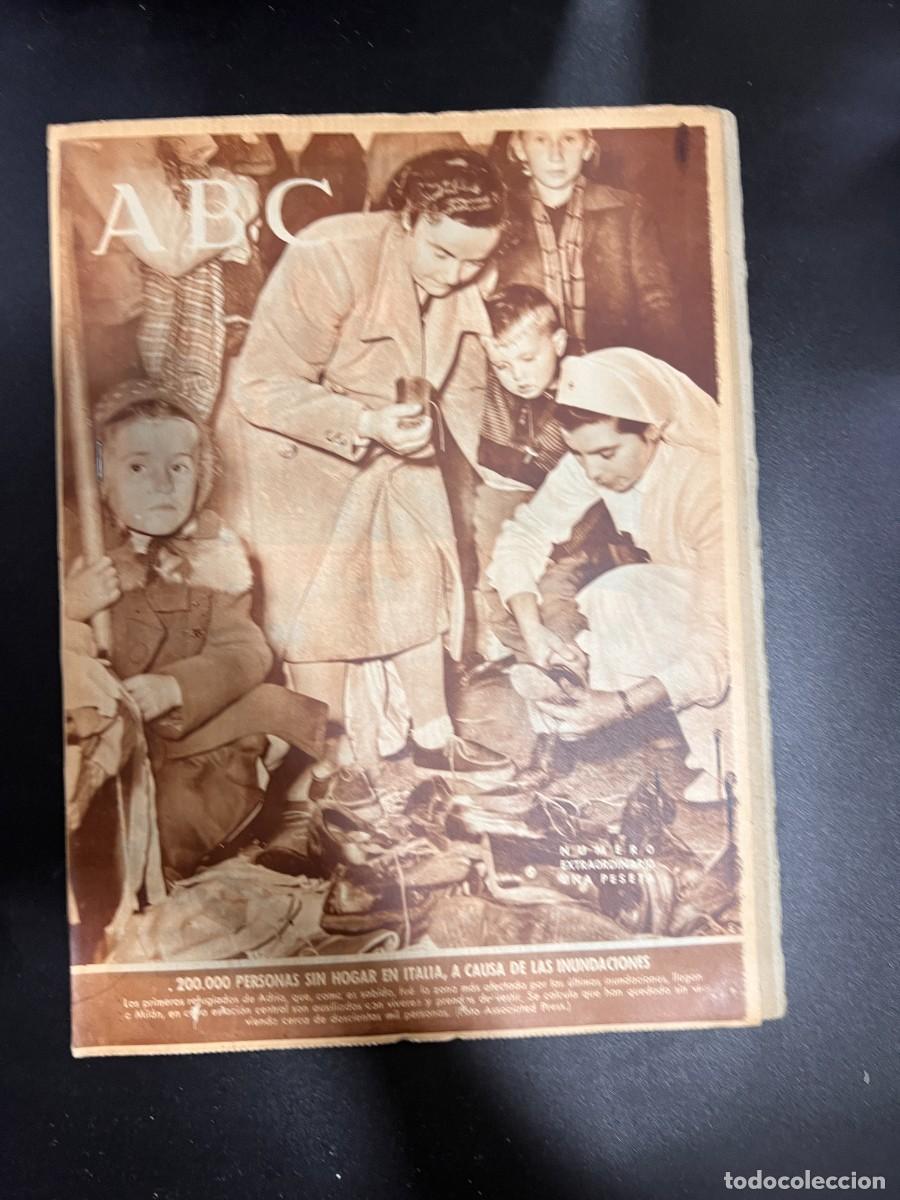 Coleccionismo de revistas y peri&oacute;dicos: ABC. NOVIEMBRE 1951. N&ordm; 14268. 200.000 PERSONAS SIN HOGAR EN ITALIA POR LAS INUNDACIONES.LEER