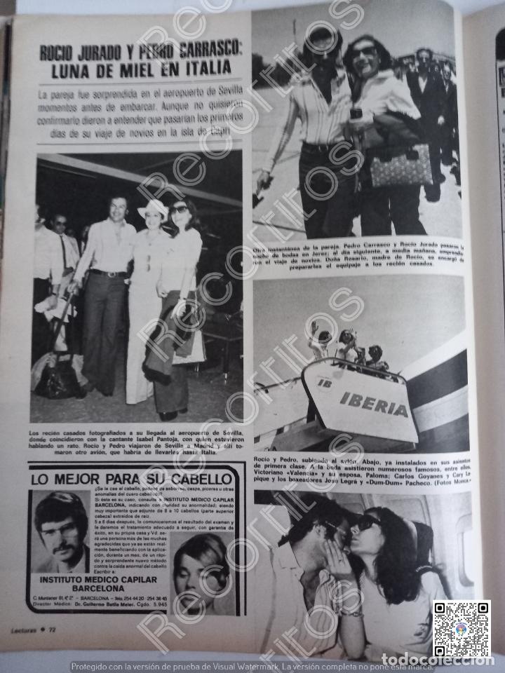 Coleccionismo de Revistas y Peri&oacute;dicos: ROCIO JURADO PEDRO CARRASCO LUNA DE MIEL EN ITALIA