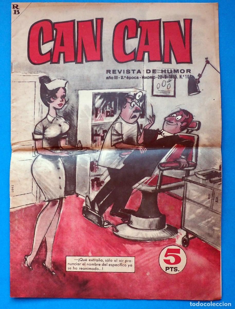 Sammeln von Zeitschriften und Zeitungen: ANTIGUA REVISTA DE HUMOR: CAN CAN. A&Ntilde;O III. 20-9-1965. N&ordm; 101. MADRID