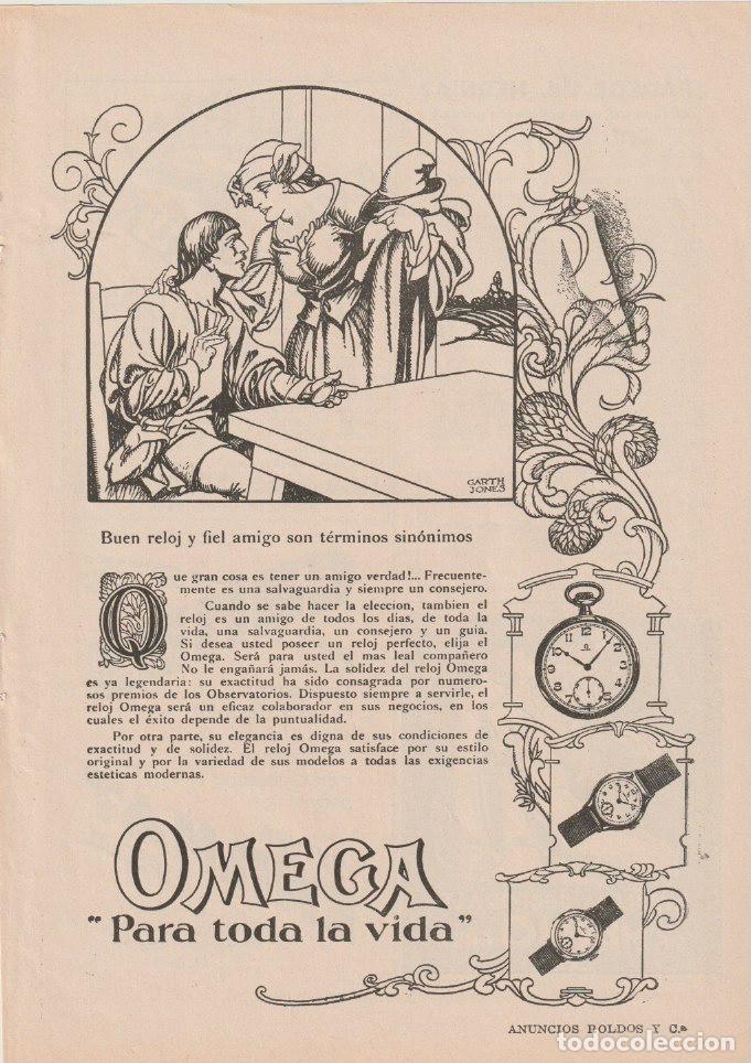 Collezionismo di Riviste e Giornali: Publicidad reloj OMEGA -1928