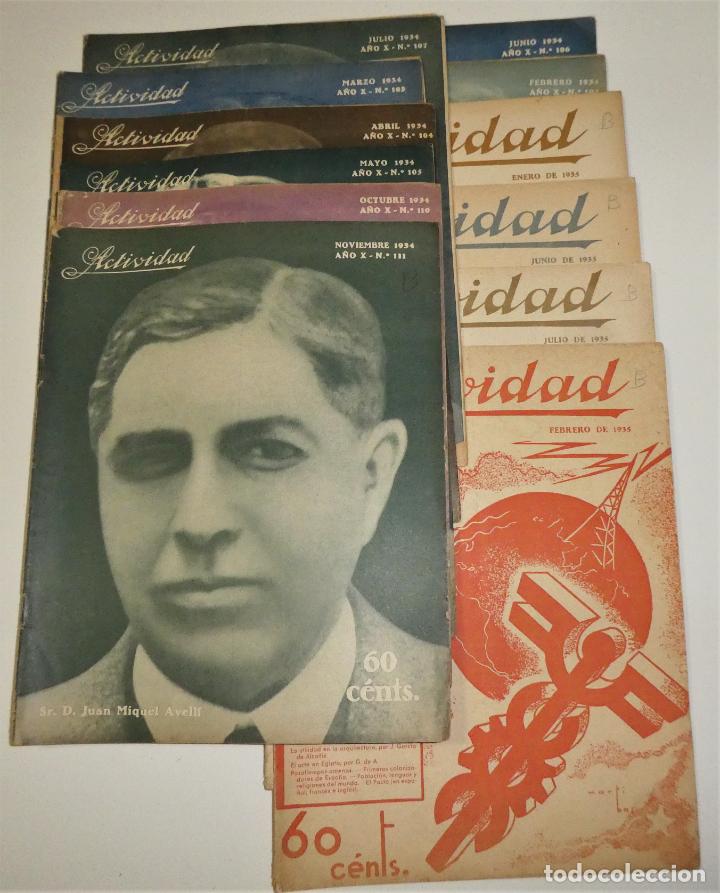 Sammeln von Zeitschriften und Zeitungen: Lote de 13 revistas ACTIVIDAD. REVISTA HISPANOAMERICANA