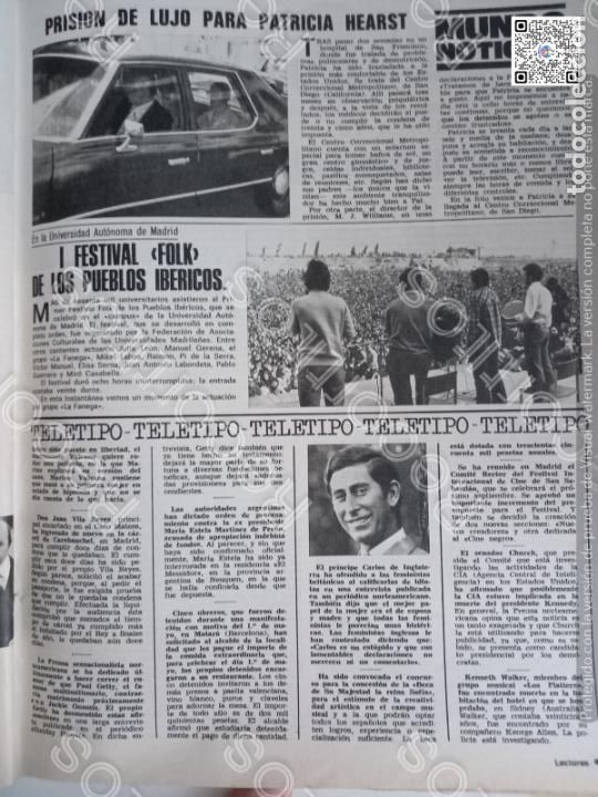 Coleccionismo de Revistas y Peri&oacute;dicos: LA FANEGA PATRICIA HEARST