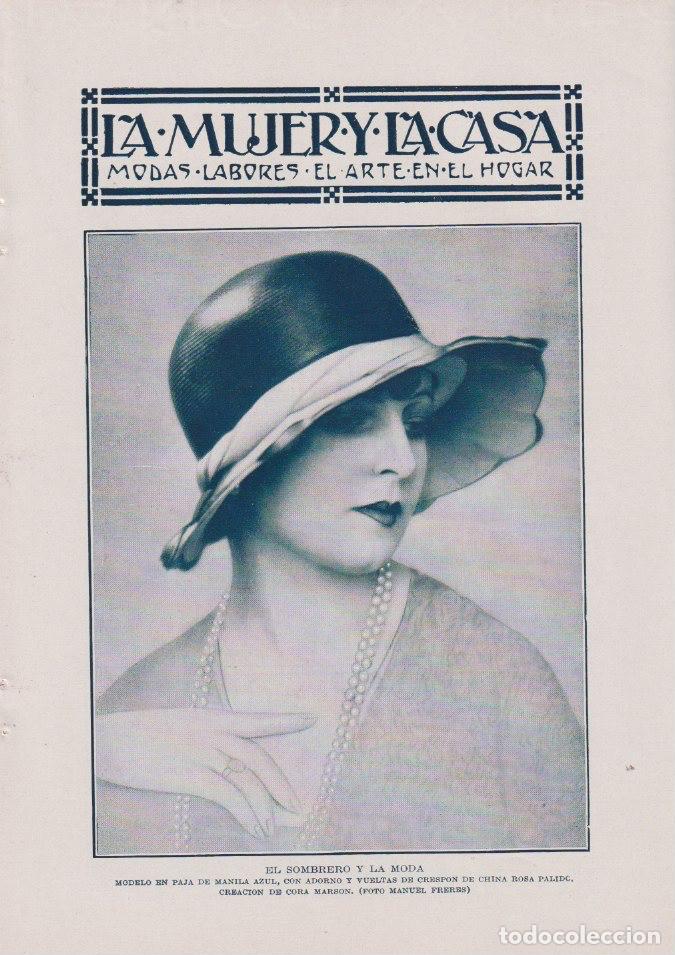 Collezionismo di Riviste e Giornali: * MODA FEMENINA * Sombrero Cora Marson; vestidos largos y cortos / Claire Patek - 1928