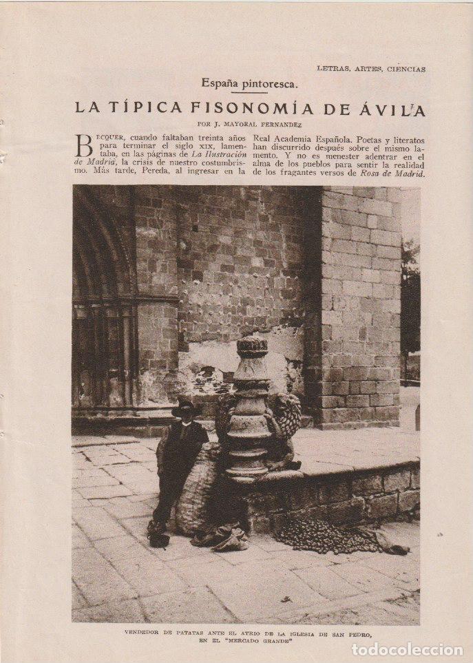 Collectionnisme de Revues et Journaux: La t&iacute;pica fisonom&iacute;a de &Aacute;vila / J. Mayoral Fern&aacute;ndez- 1928