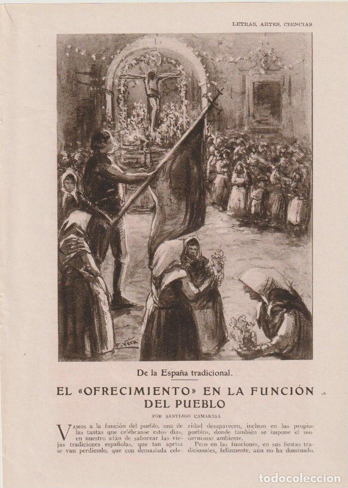 Collectionnisme de Revues et Journaux: El ofrecimiento en la funci&oacute;n del pueblo / Santiago Camarasa - 1928