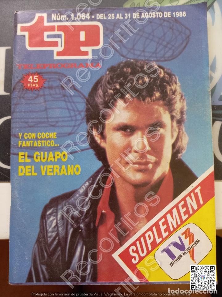 Coleccionismo de Revistas y Peri&oacute;dicos: RECORTE PORTADA DAVID HASSELHOFF KIRT EL COCHE FANTASTICO