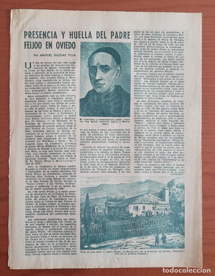 Coleccionismo de Revistas y Peri&oacute;dicos: Recortes ABC Padre Feijoo en Oviedo