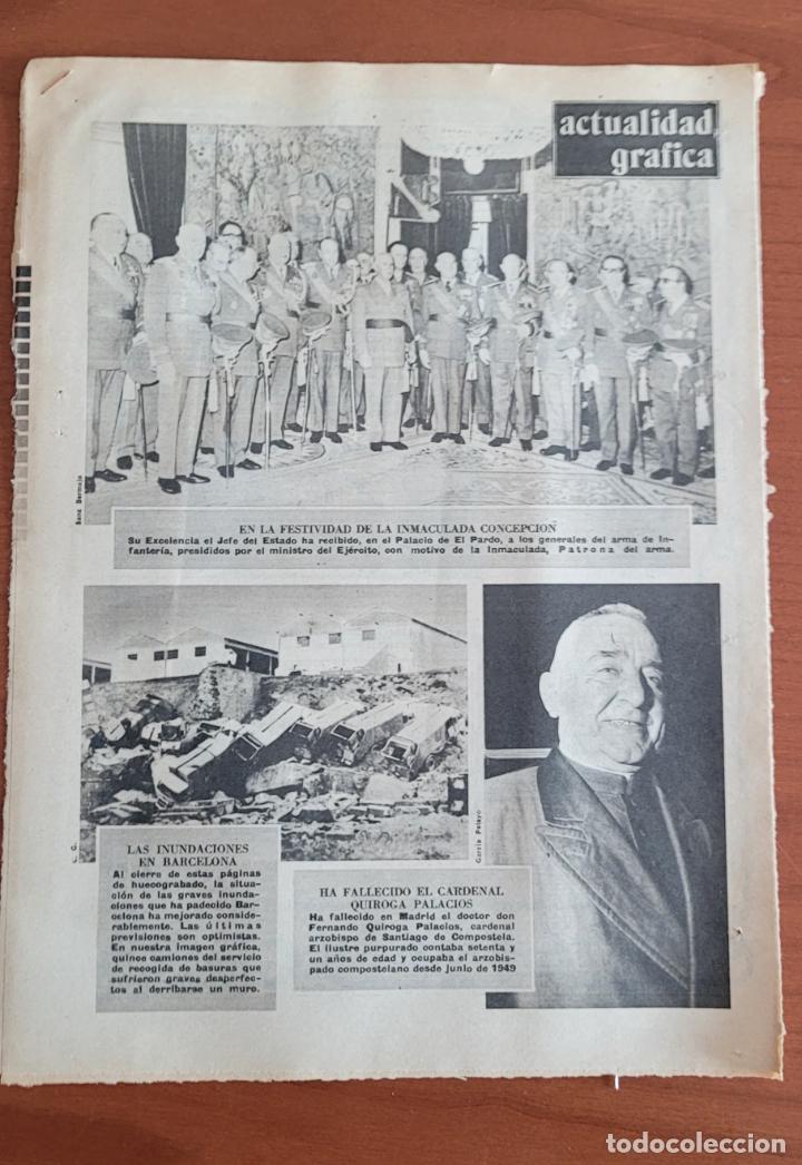 Coleccionismo de Revistas y Peri&oacute;dicos: Recortes ABC 8-12-71 Fallecimiento del cardenal Quiroga Palacios