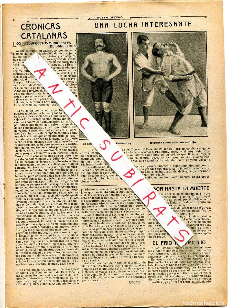 Collection Magazines and Newspapers: REVISTA A&Ntilde;O 1909 RONDALLA BAILADORES DE JOTA VETIDOS TIPICOS ARAGONESES JIU JITSU