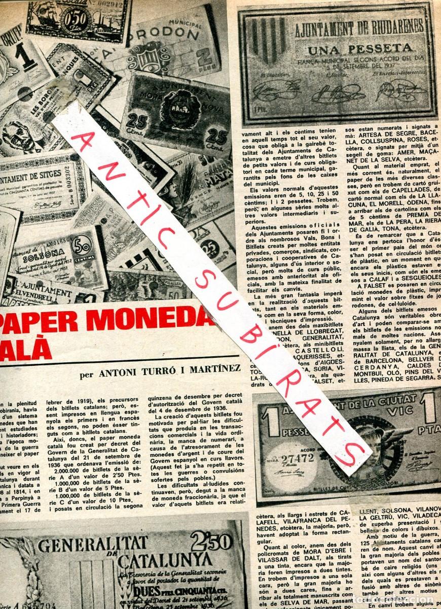 Sammeln von Zeitschriften und Zeitungen: REVISTA A&Ntilde;O 1970 BILLETES RIUDARENES BRUCH CARDEDEU PIERRE BALMAIN MARTI COMAS PINTA PATUM BERGA