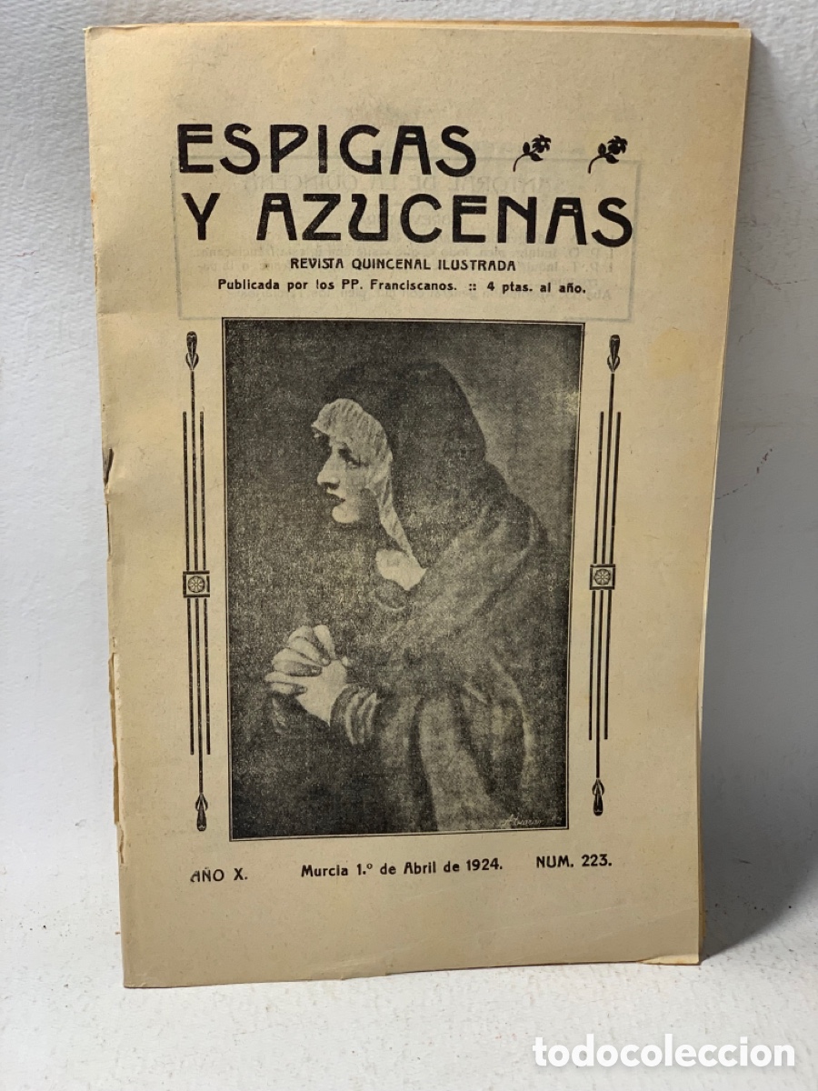 Coleccionismo de revistas y peri&oacute;dicos: ESPIGAS Y AZUCENAS &middot;&middot; REVISTA QUINCENAL ILUSTRADA N&ordm; 223&middot;&middot; A&Ntilde;O ABRIL 1924