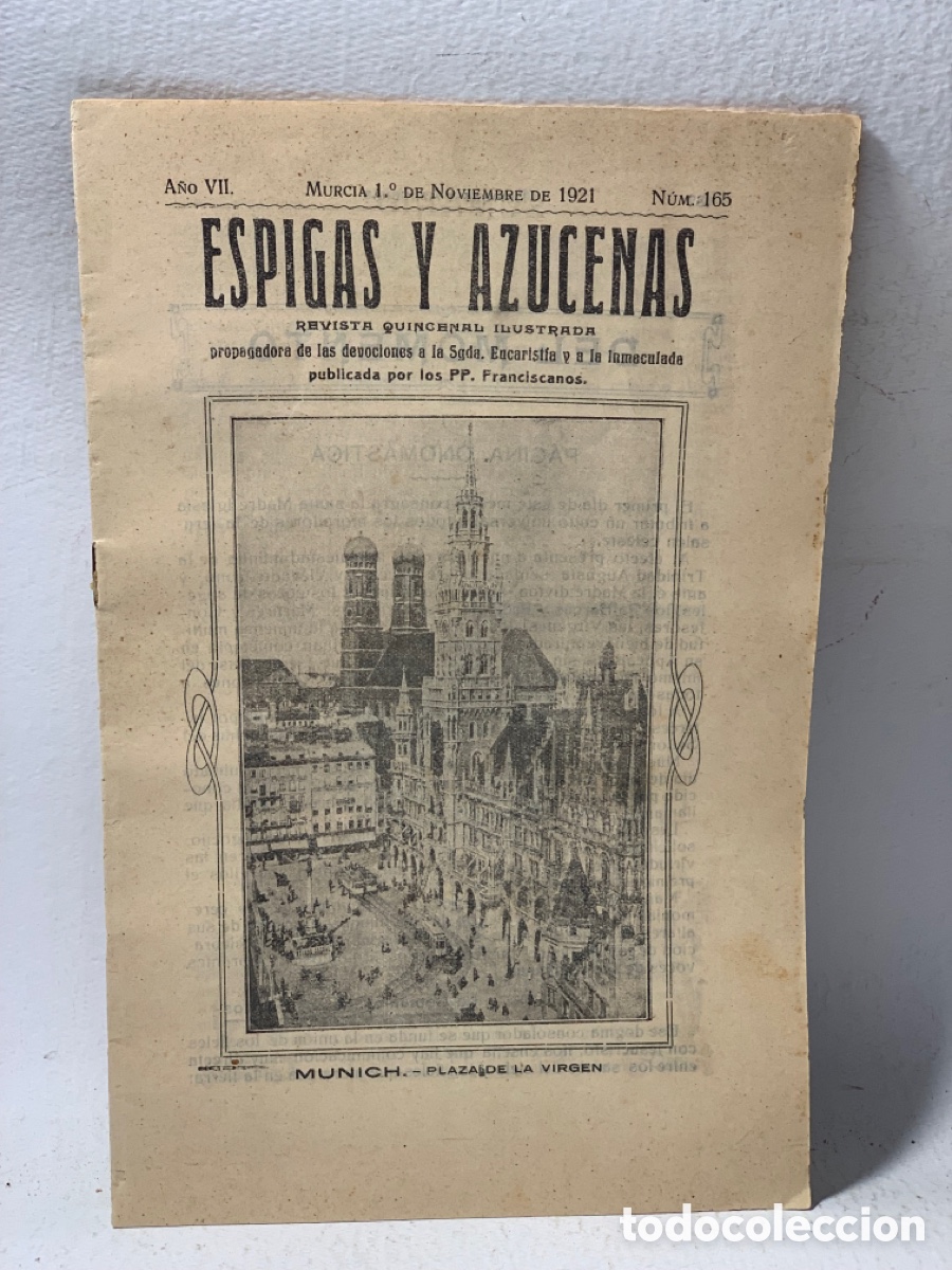 Coleccionismo de revistas y peri&oacute;dicos: ESPIGAS Y AZUCENAS &middot;&middot; REVISTA QUINCENAL ILUSTRADA N&ordm; 165&middot;&middot; A&Ntilde;O NOVIEMBRE 1921