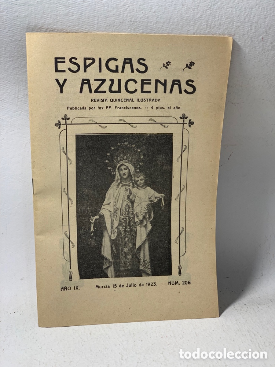 Coleccionismo de revistas y peri&oacute;dicos: ESPIGAS Y AZUCENAS &middot;&middot; REVISTA QUINCENAL ILUSTRADA N&ordm; 206 &middot;&middot; JULIO DE 1923