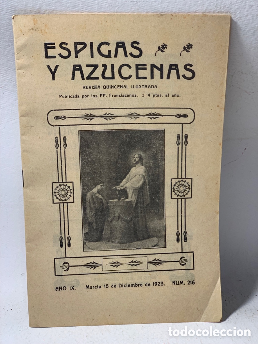 Coleccionismo de revistas y peri&oacute;dicos: ESPIGAS Y AZUCENAS &middot;&middot; REVISTA QUINCENAL ILUSTRADA N&ordm; 216 &middot;&middot; DICIEMBRE DE 1923