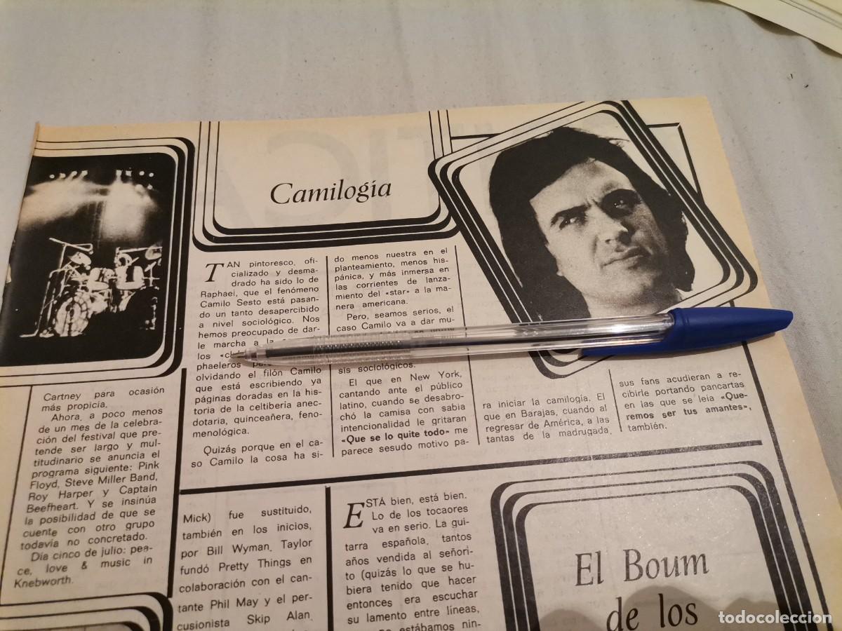 Coleccionismo de revistas y peri&oacute;dicos: CAMILO SESTO RECORTE REVISTA 1975