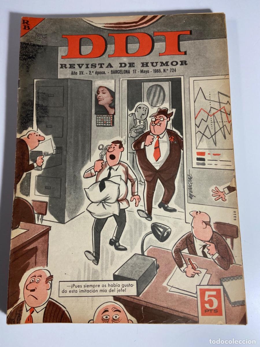 Coleccionismo de Revistas y Peri&oacute;dicos: 117- Revista DDT mayo 1.965. n&ordm; 724. Portada V&aacute;zquez. Contraportada Cola - Cao.