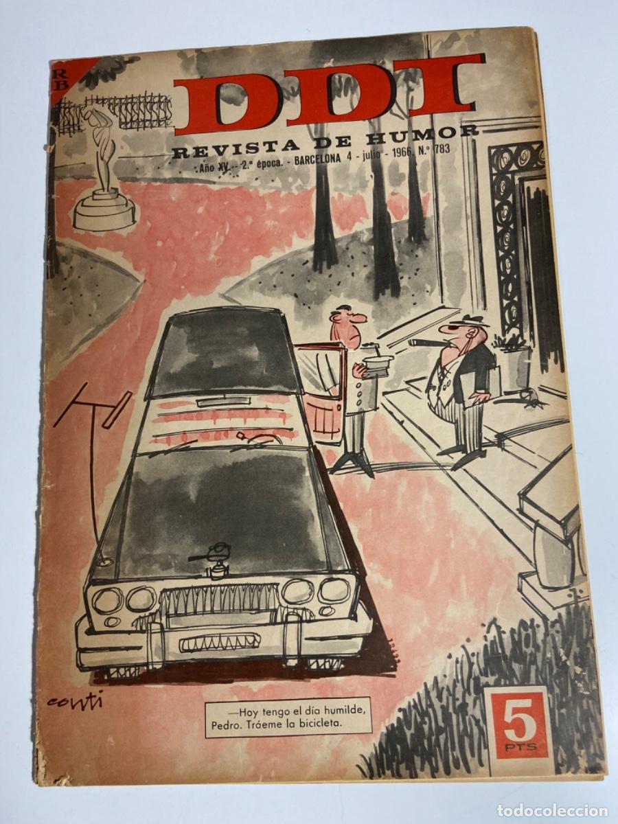 Coleccionismo de Revistas y Peri&oacute;dicos: 117-Revista DDT Julio 1.966. n&ordm; 783. Portada Conti. Contraportada Cola &ndash; Cao.