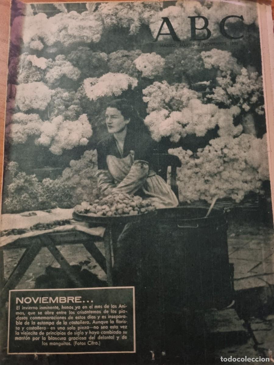 Coleccionismo de Revistas y Peri&oacute;dicos: ABC. MADRID, 4 NOVIEMBRE 1952. N&deg; 14561. NOVIEMBRE EL INVIERNO INMINENTE. LEER.