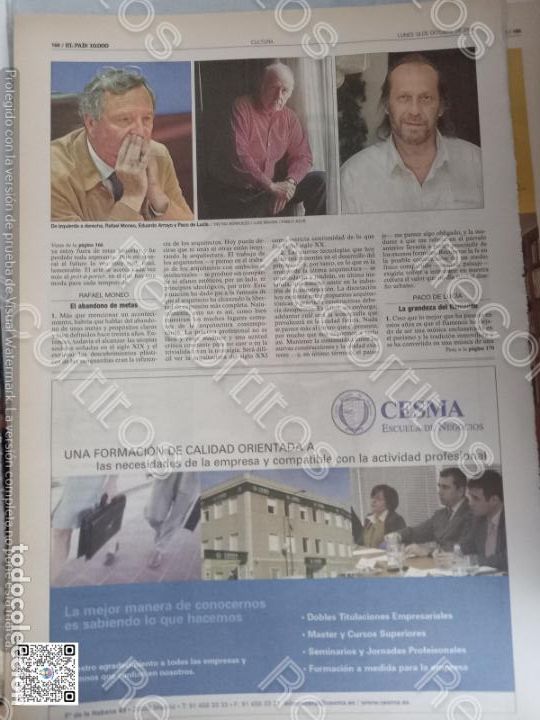 Coleccionismo de revistas y peri&oacute;dicos: ANTIGUO recorte tama&ntilde;o a3 paco de lucia