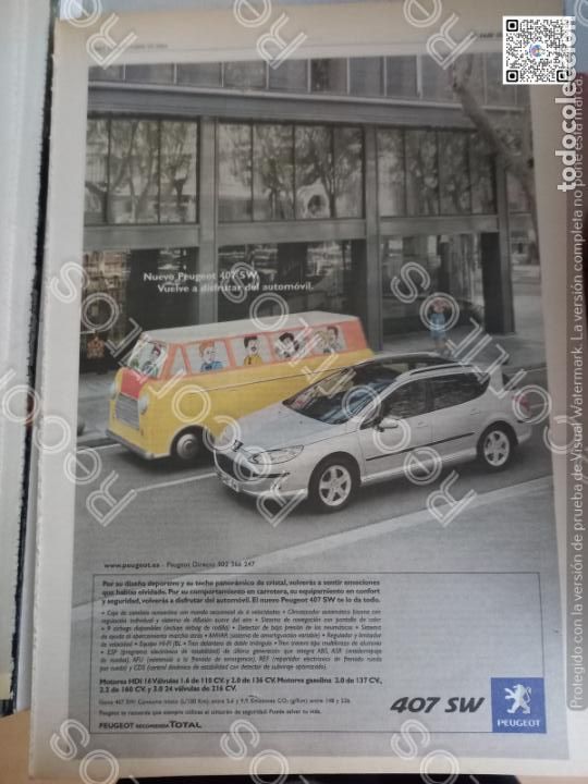 Coleccionismo de Revistas y Peri&oacute;dicos: ANTIGUO recorte tama&ntilde;o poster a3 peugeot 407